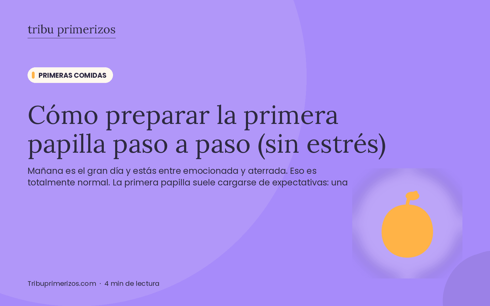 Cómo preparar la primera papilla paso a paso (sin estrés)